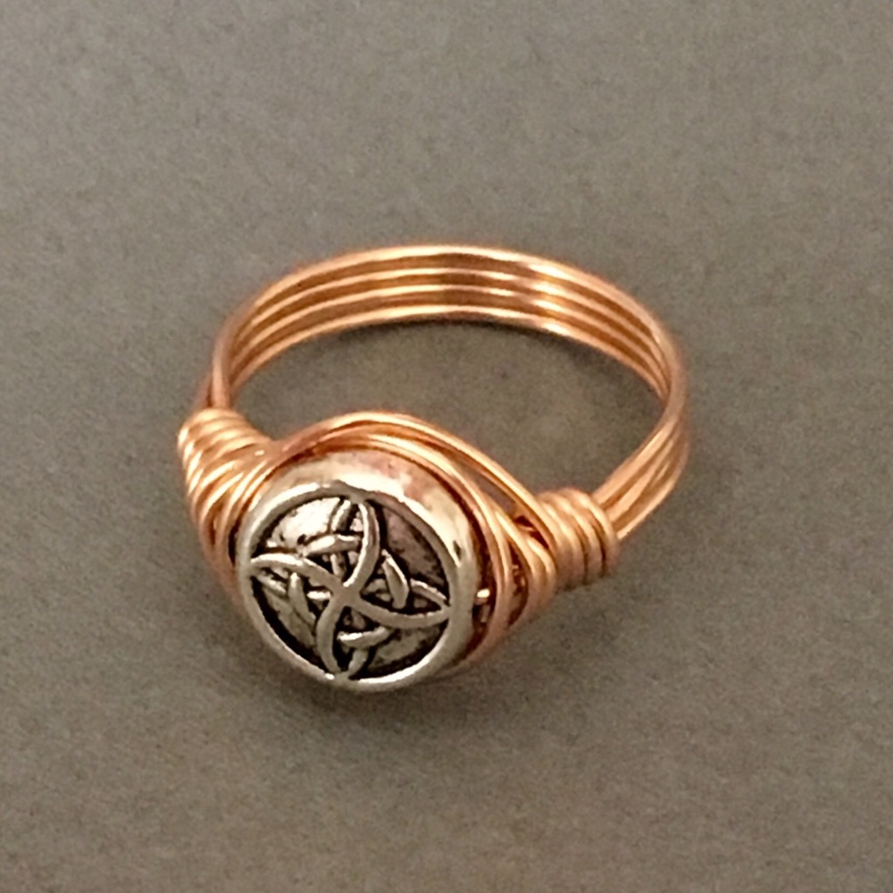 Mixed Metal Celtic Ring - Picture 1 of 2